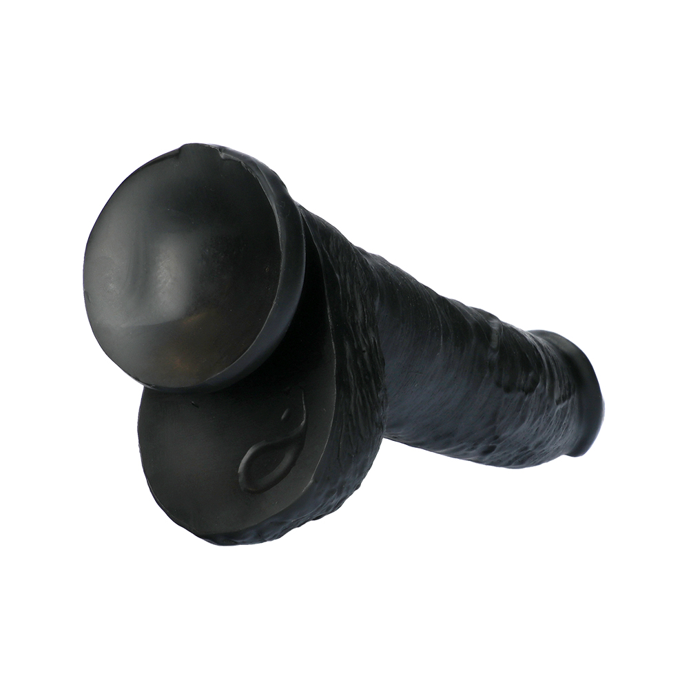 10" COCK W/ BALLS - BLACK