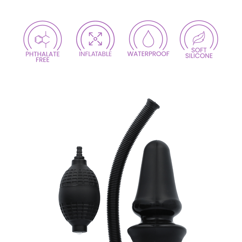 INFLATABLE SILICONE BUTT PLUG