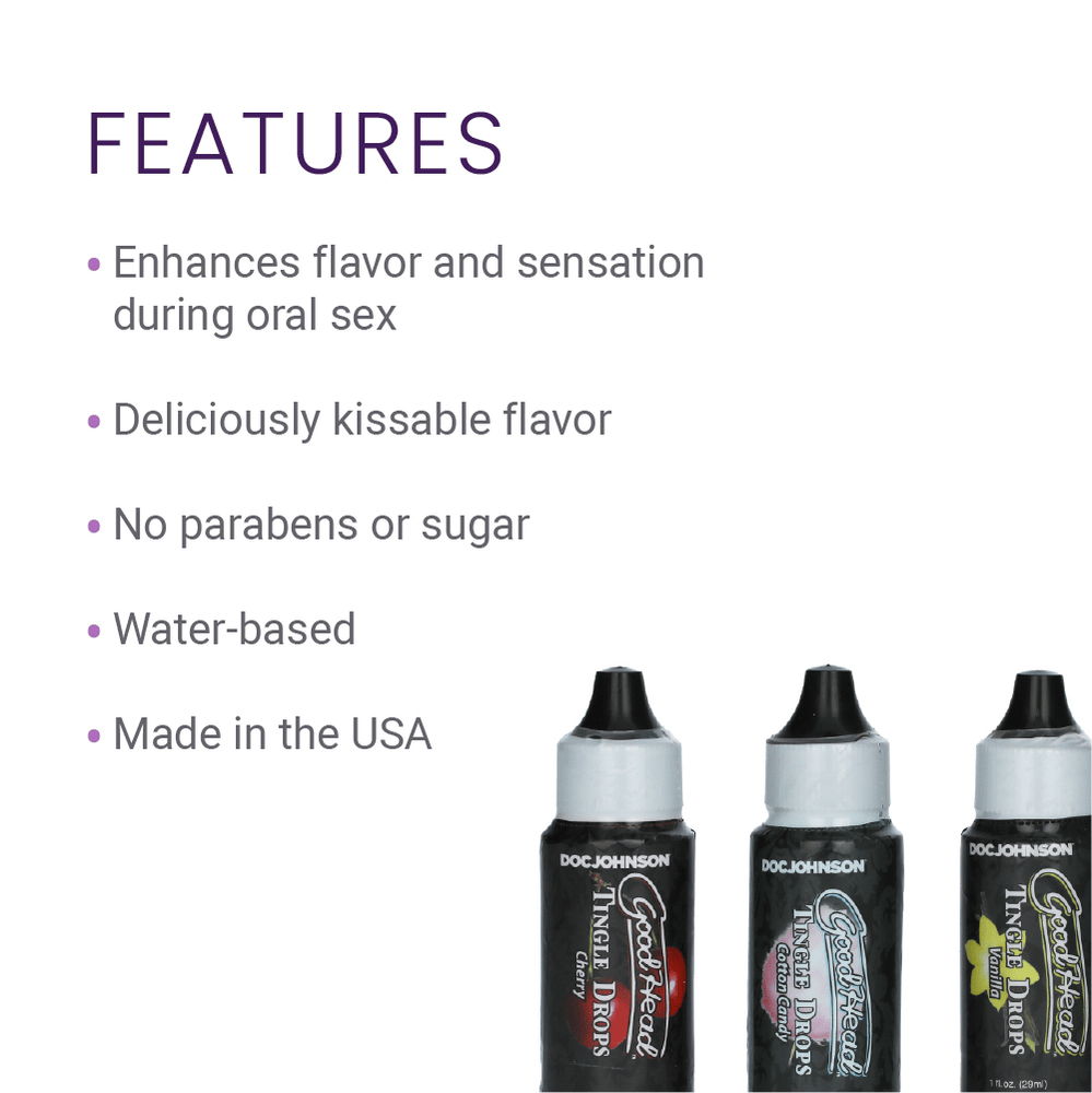 TINGLE DROPS 3PK - FRENCH VANILLA, COTTON CANDY, CHERRY