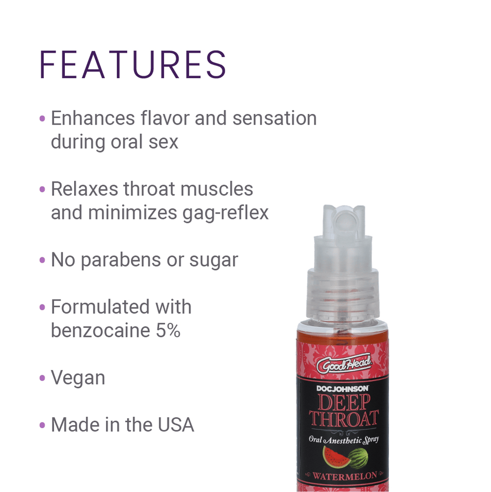 DEEP THROAT SPRAY 2OZ - WILD WATERMELON