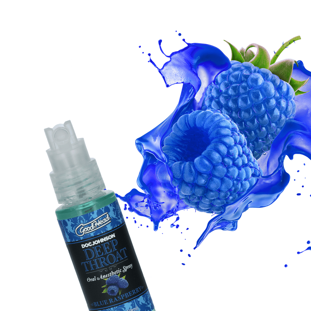 DEEP THROAT SPRAY 2OZ - BLUE RASPBERRY