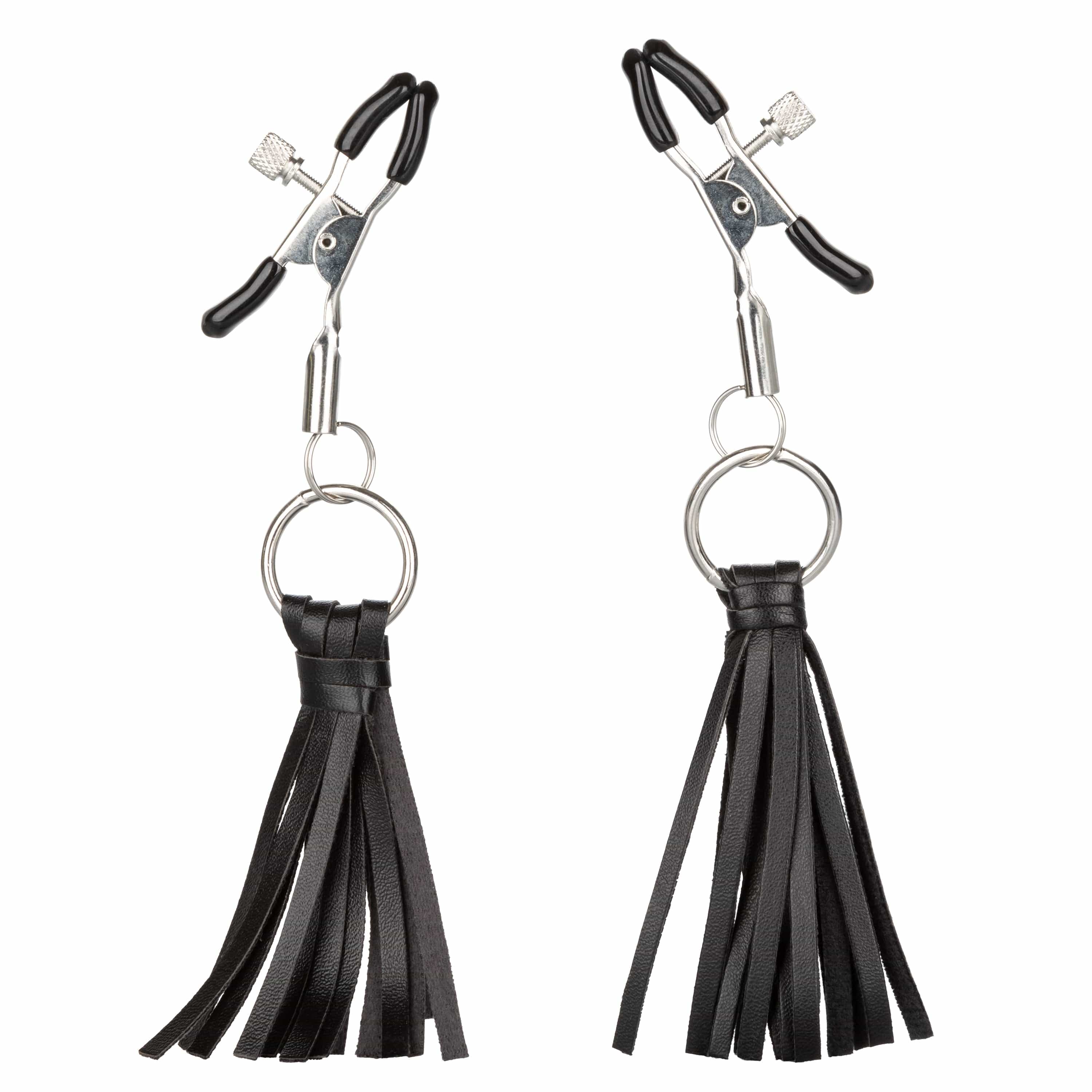 PLAYFUL TASSELS NIPPLE CLAMPS - BLACK
