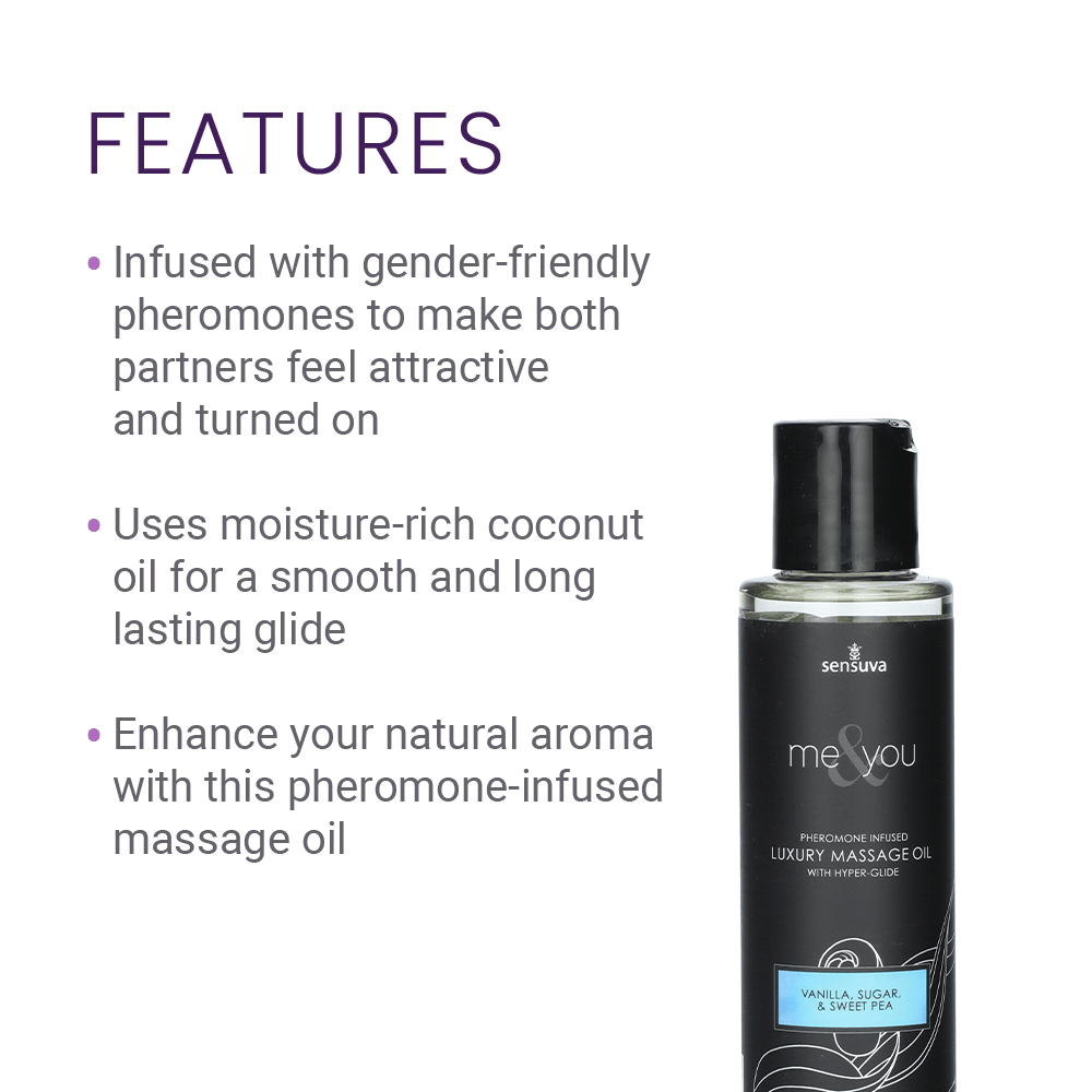 MASSAGE OIL 4.2OZ (VANILLA, SUGAR)