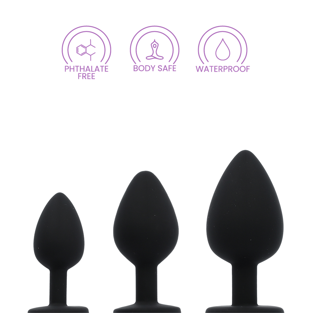 DIRTY WORDS SILICONE ANAL PLUG SET