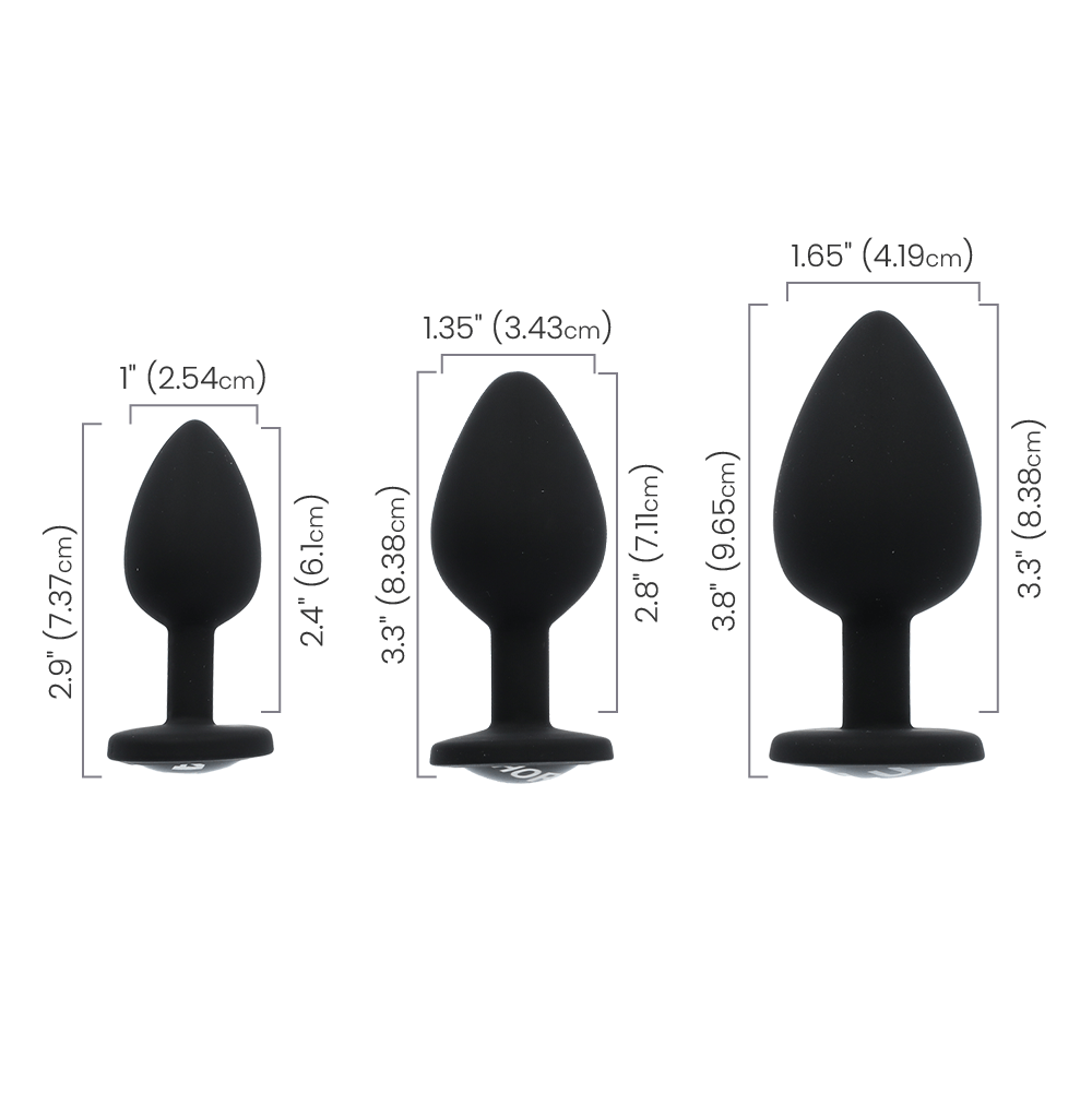 DIRTY WORDS SILICONE ANAL PLUG SET