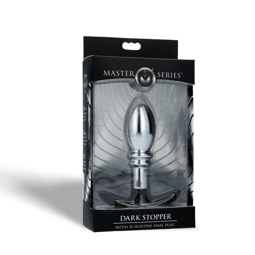 DARK STOPPER METAL AND SILICONE ANAL PLUG