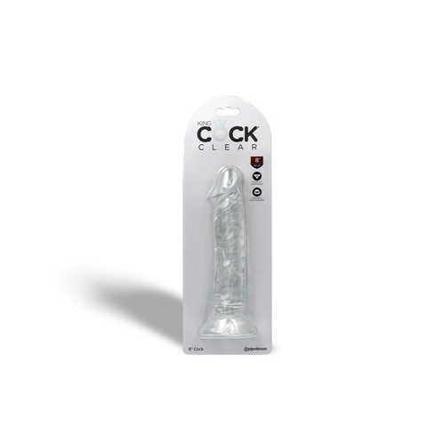 8" COCK - CLEAR
