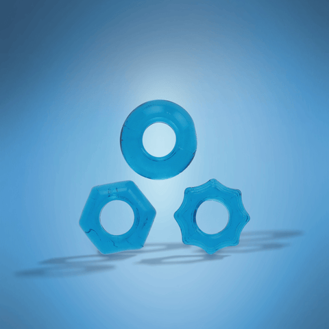 Classix Cockring Set - Blue