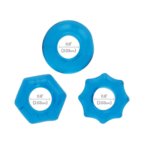 Classix Cockring Set - Blue