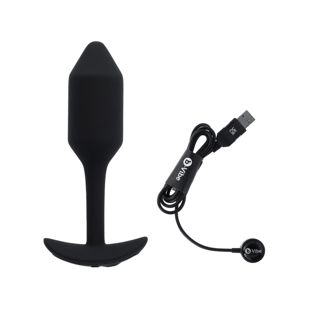 B-Vibe Vibrating Snug Plug 2 Black Amazing Intimate Essentials B-Vibe Vibrating Snug Plug 2 Black Amazing Intimate Essentials