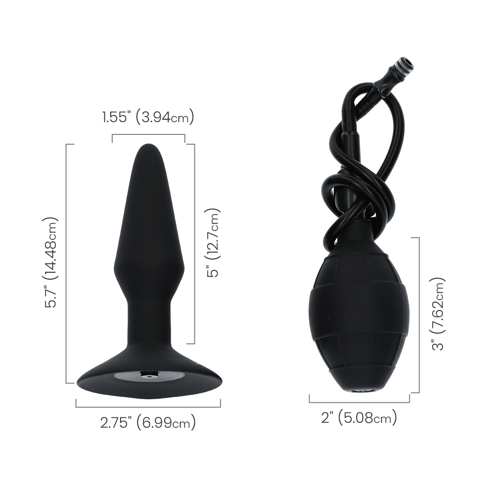 SILICONE INFLATABLE PLUG - LARGE