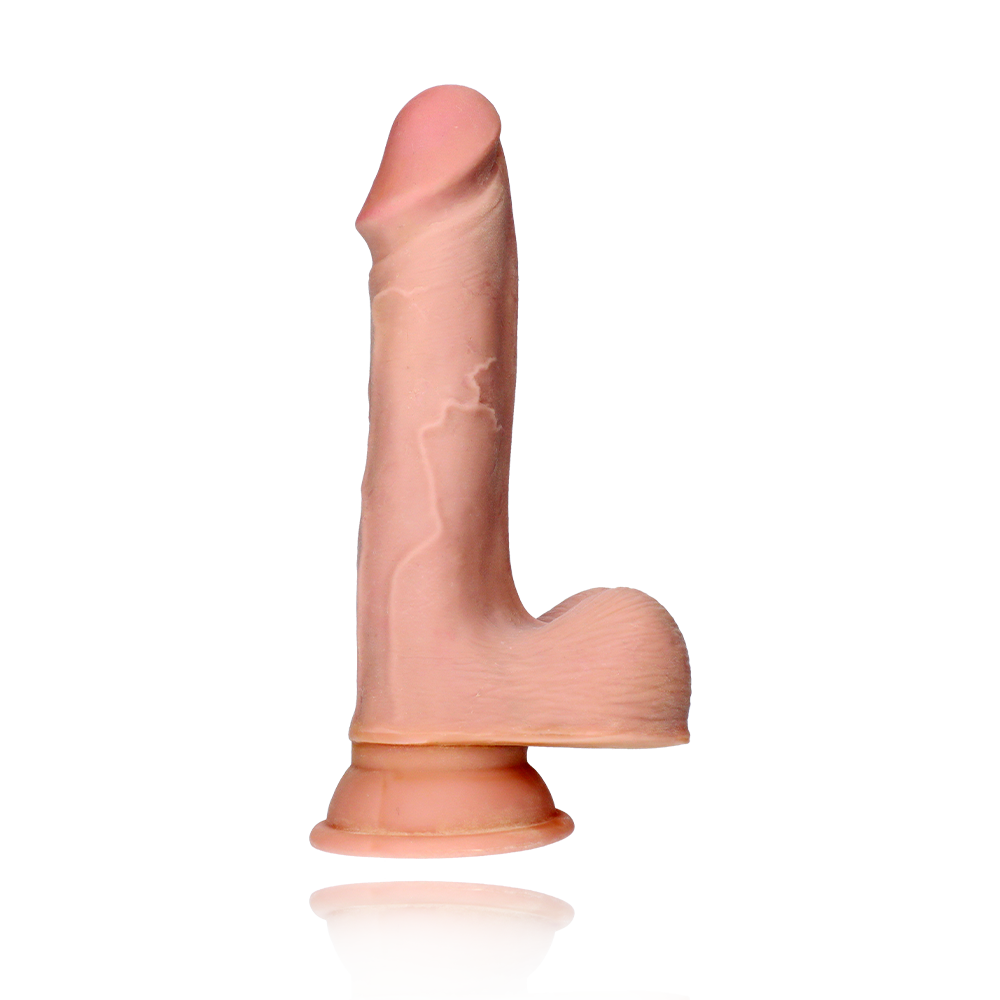 TRIPLE DENSITY 7.5" COCK W/BALLS - LIGHT