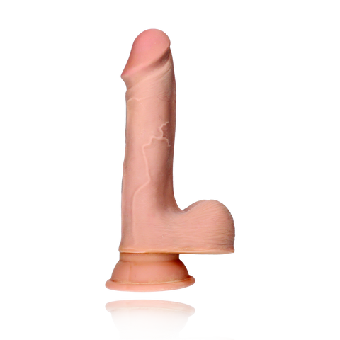 TRIPLE DENSITY 7.5" COCK W/BALLS - LIGHT