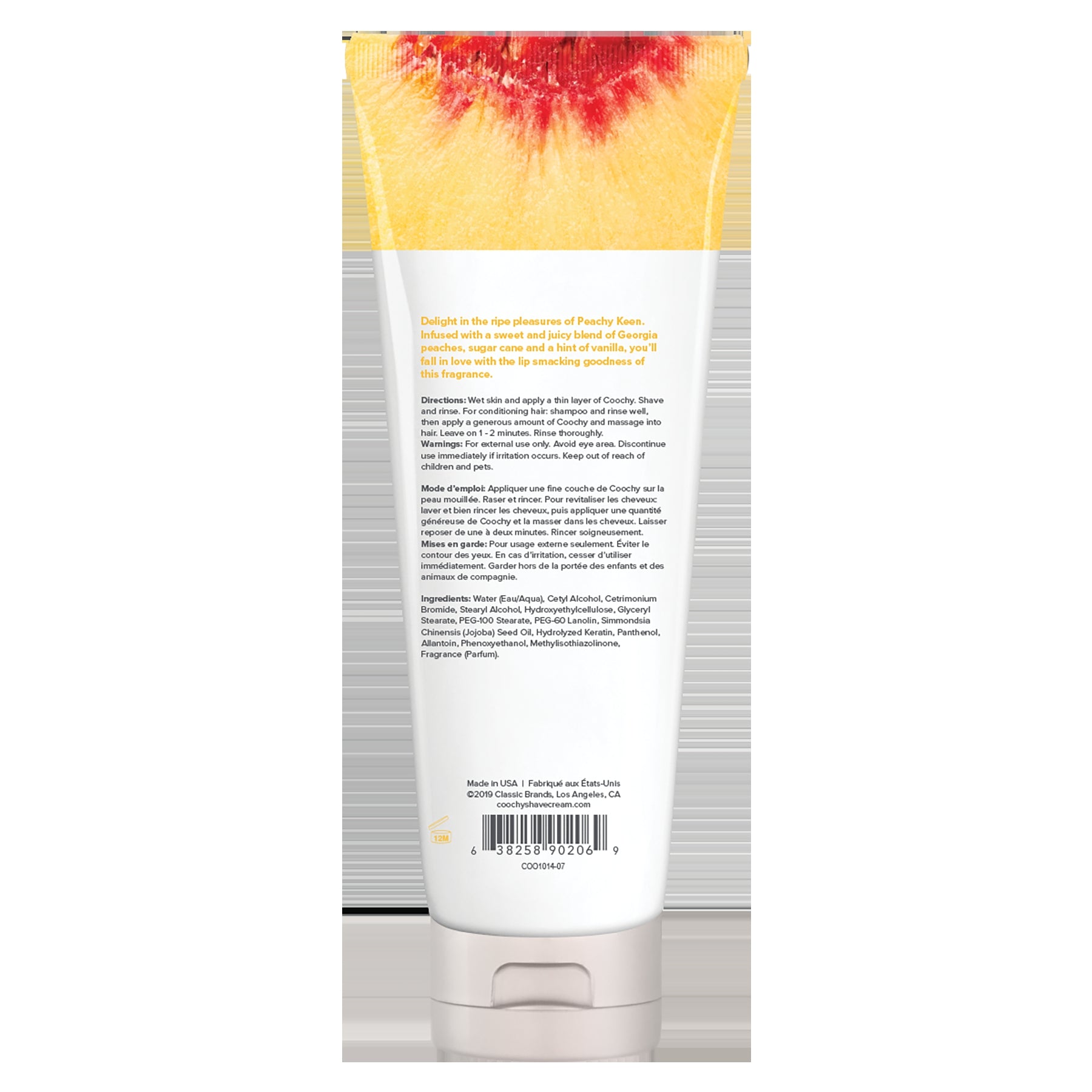 SHAVE CREAM - PEACHY KEEN - 7.2OZ