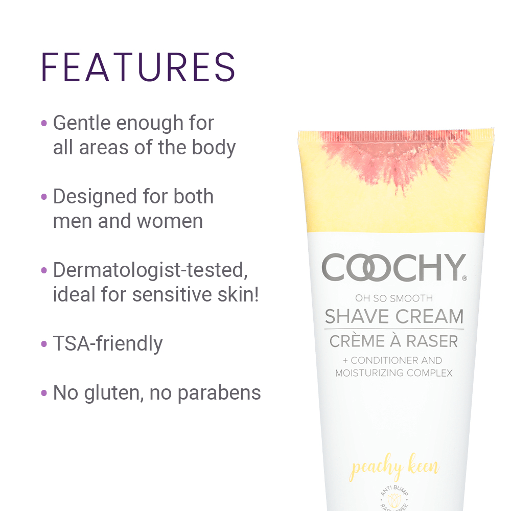 SHAVE CREAM - PEACHY KEEN - 7.2OZ