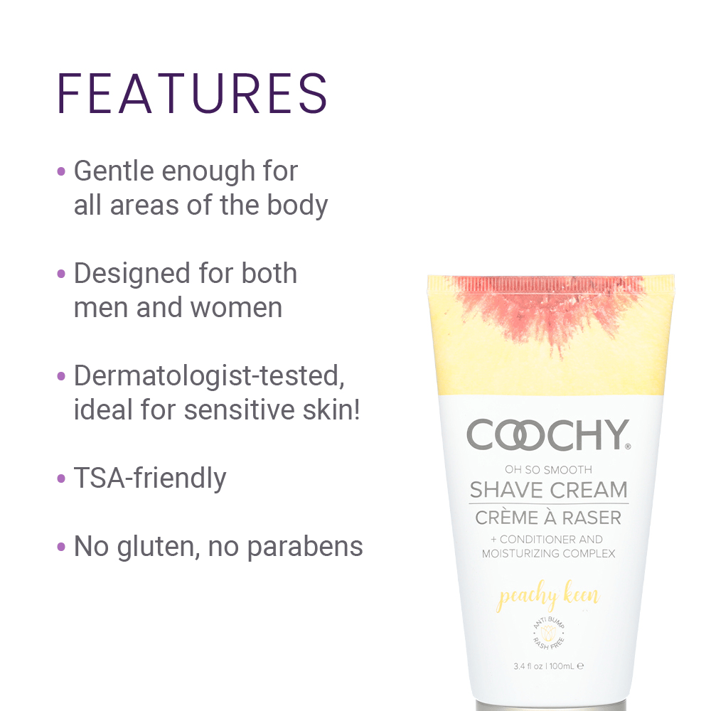 SHAVE CREAM - PEACHY KEEN - 3.4OZ