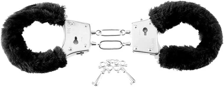 BEGINNER'S FURRY CUFFS - RED