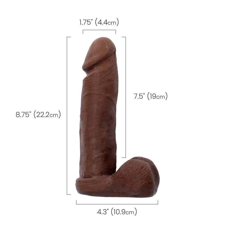 ULTRASKYN 8" COCK - CHOCOLATE