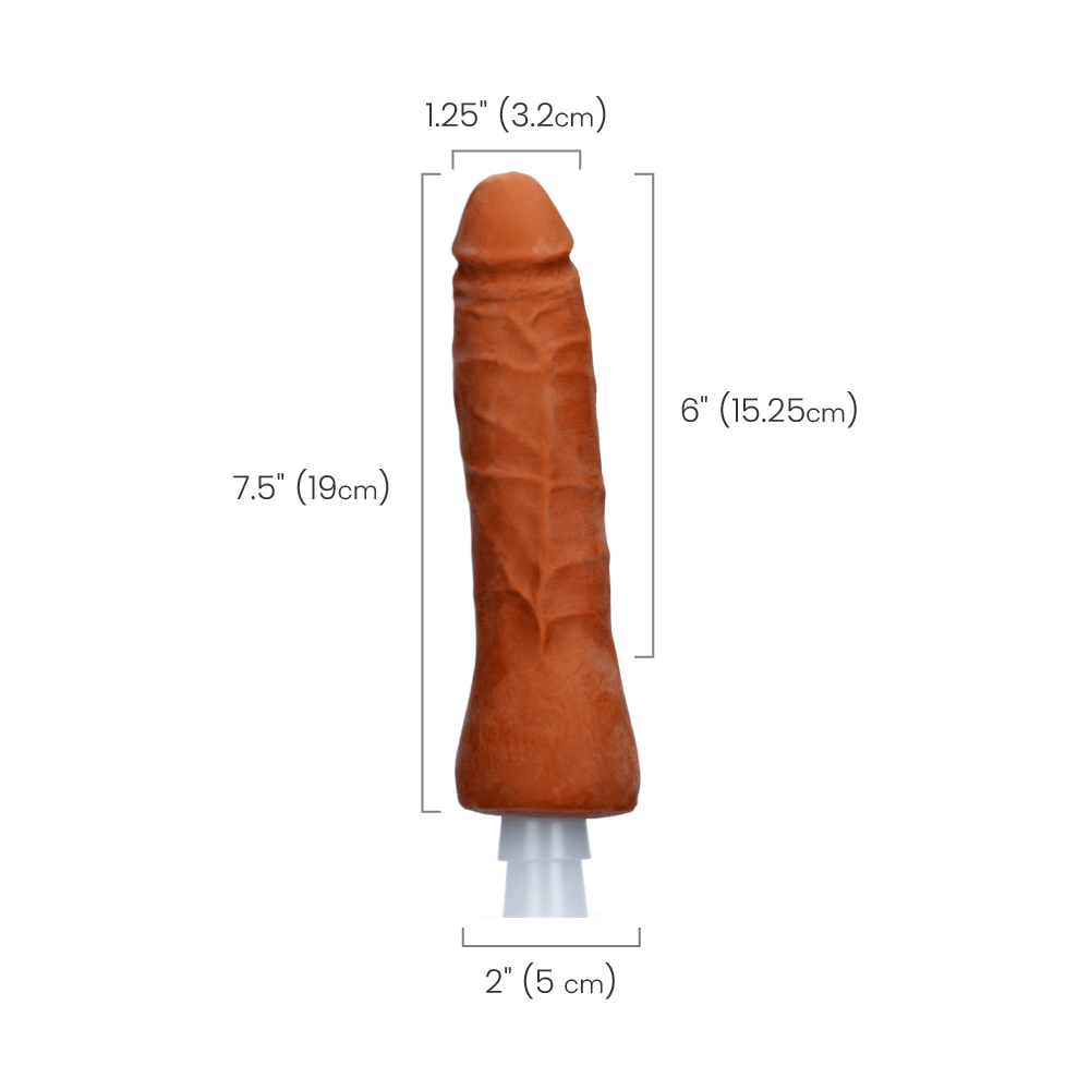 ULTRASKYN DONG 7" THIN - CARAMEL