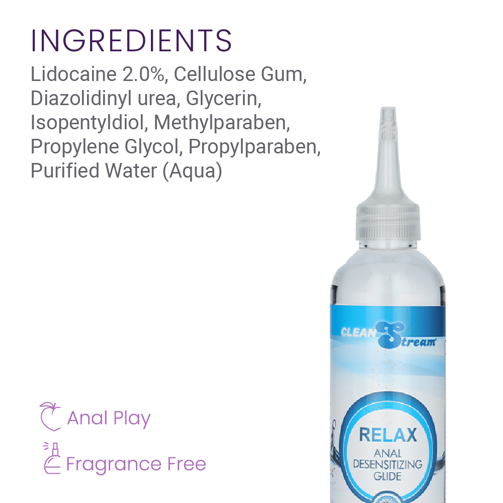 RELAX DESENSITIZING LUBE W/ NOZZLE TIP 8OZ