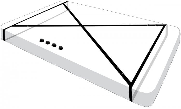 INTERLACE OVER & UNDER BED RESTRAINT SET