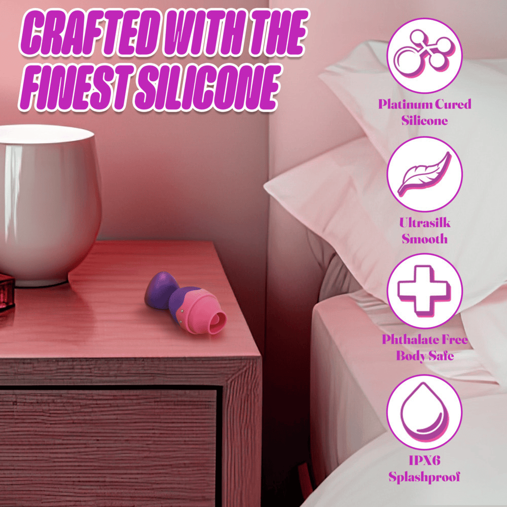 Blush Aria Flutter Tongue (purple) egg vibrator features and key selling points