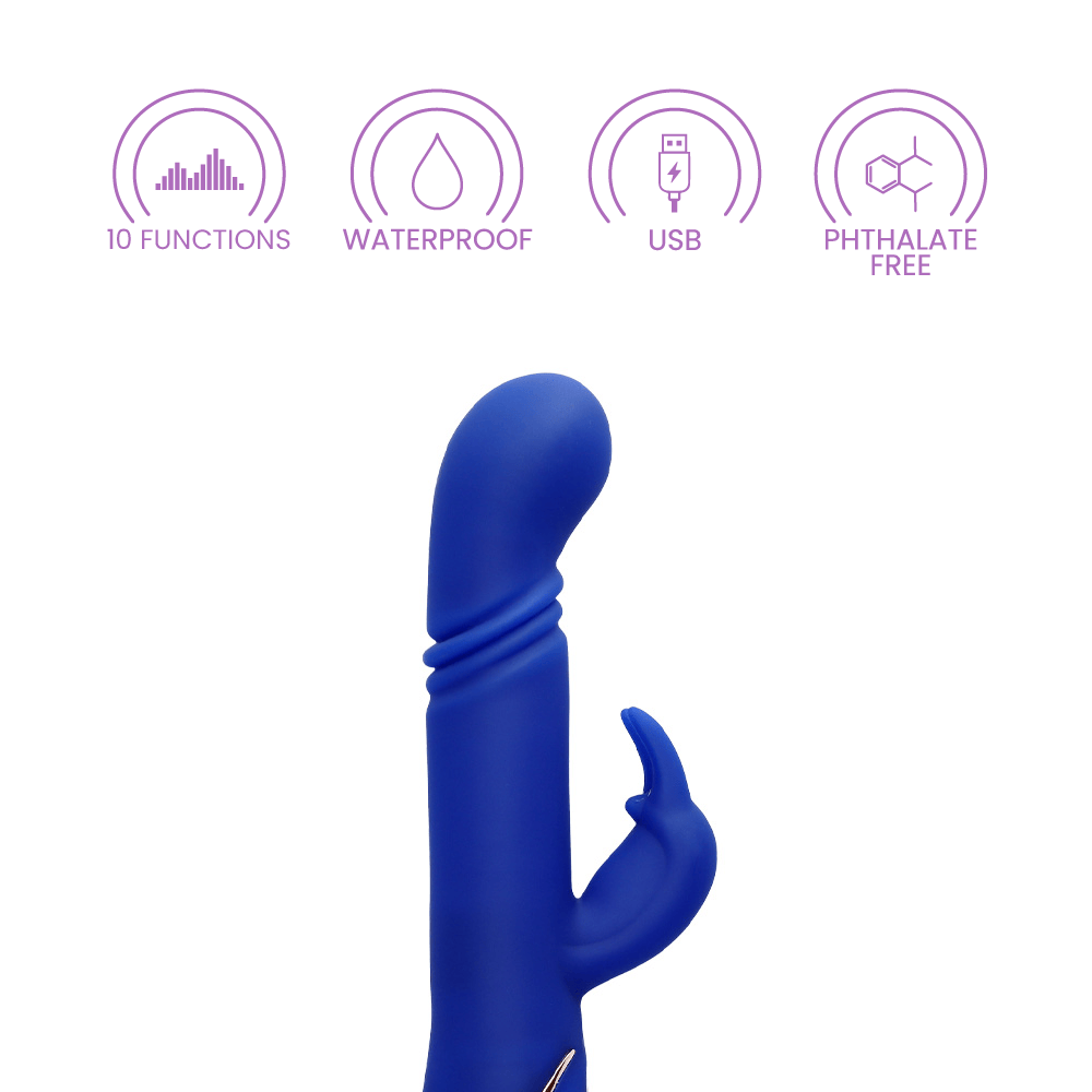 HEATED SILICONE THRUSTING "G" RABBIT