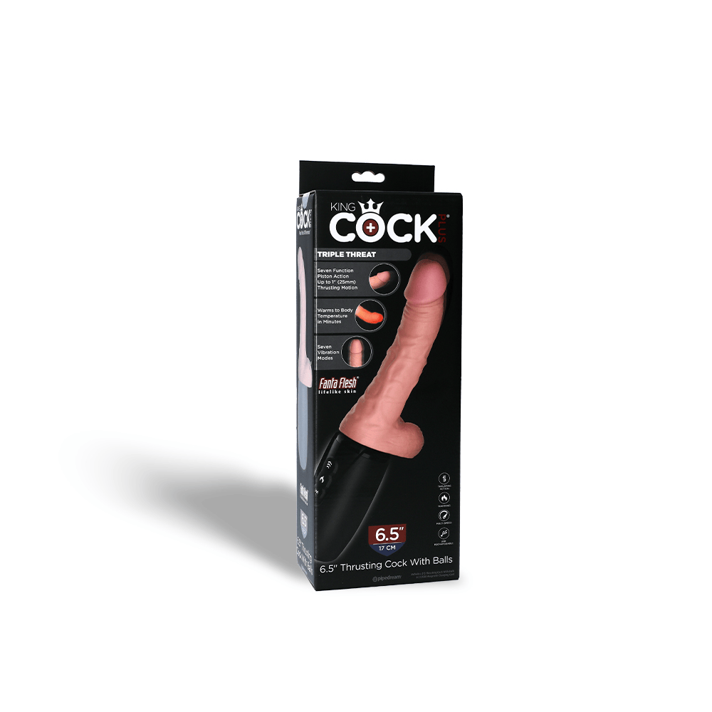 6.5" THRUSTING COCK W/ BALLS