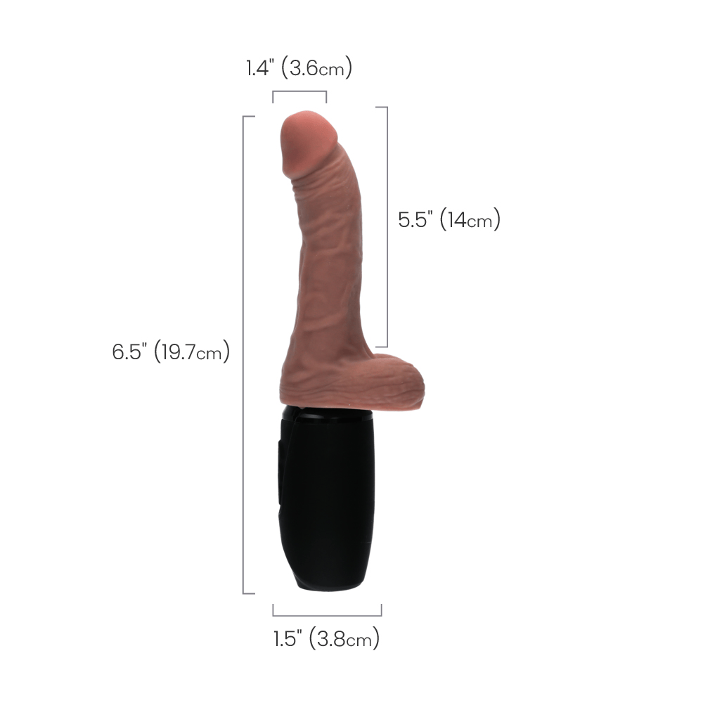 6.5" THRUSTING COCK W/ BALLS