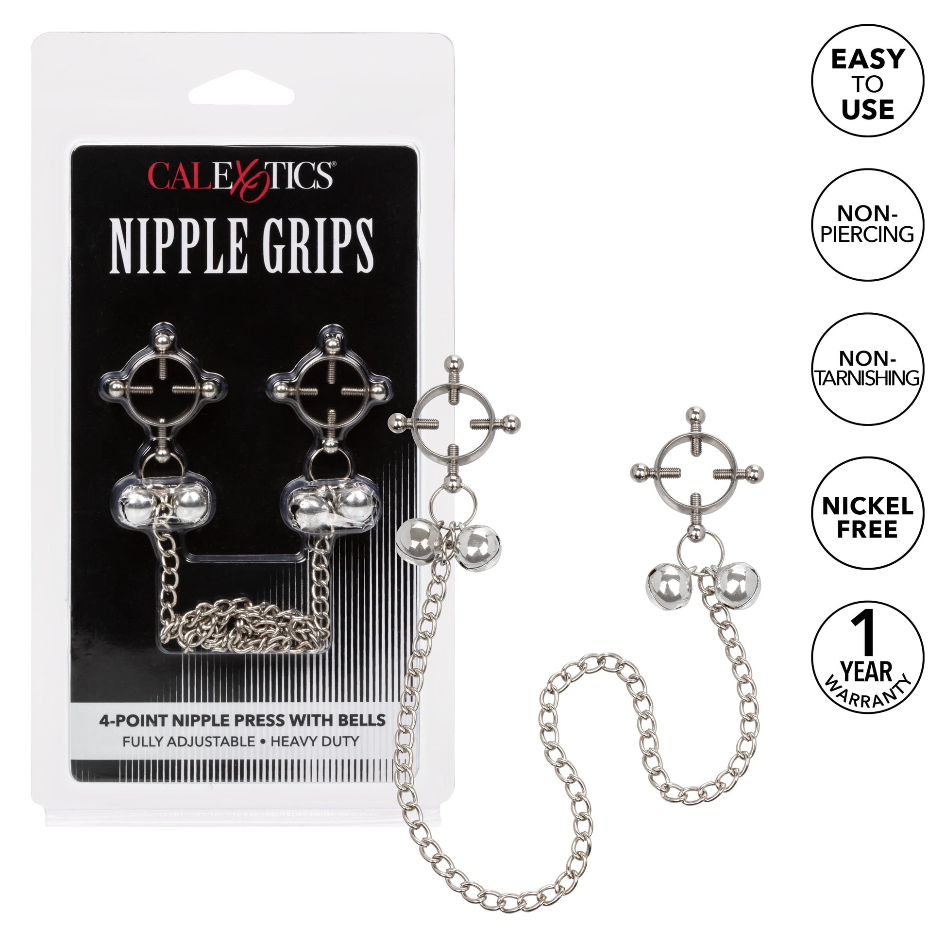 NIPPLE GRIPS 4-POINT NIPPLE PRESS W/ BELLS