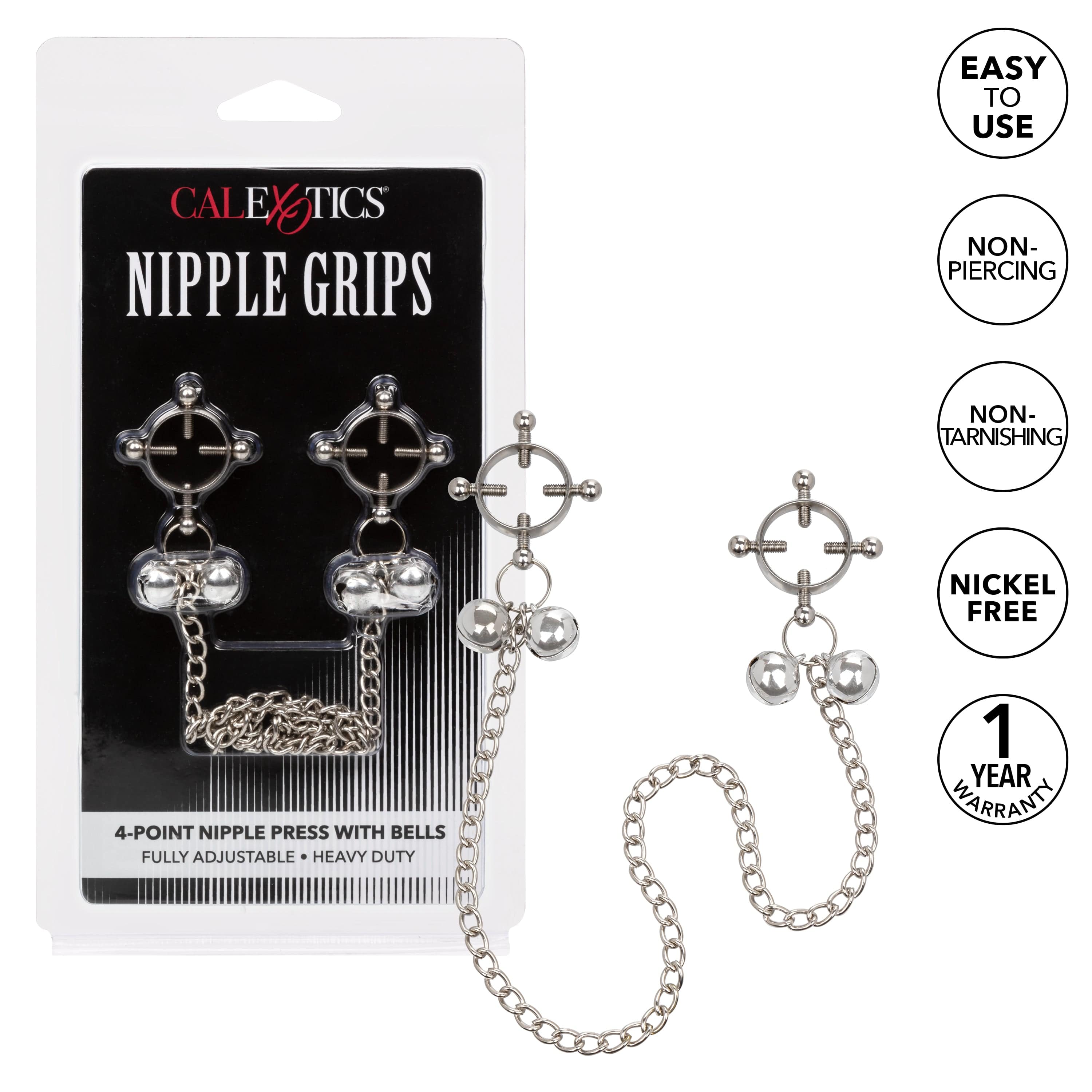 NIPPLE GRIPS 4-POINT NIPPLE PRESS W/ BELLS