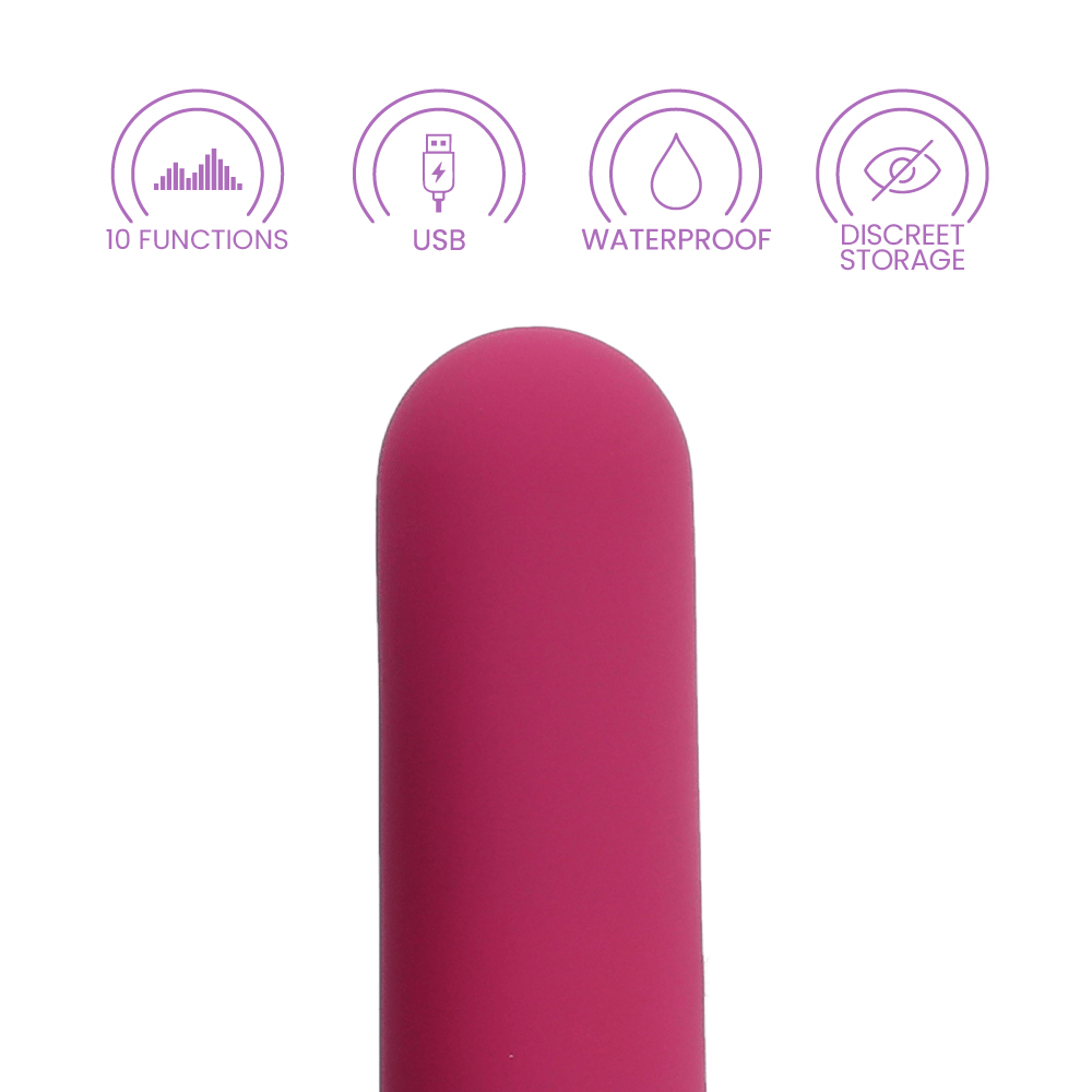 RECHARGEABLE HIDEAWAY BULLET - PINK