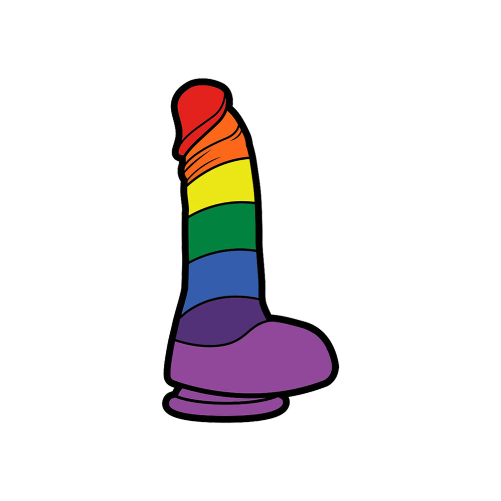 DILDO PIN - RAINBOW