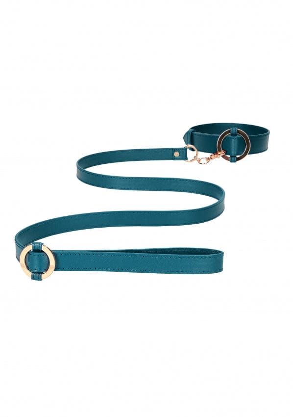 COLLAR W/ LEASH - GREEN