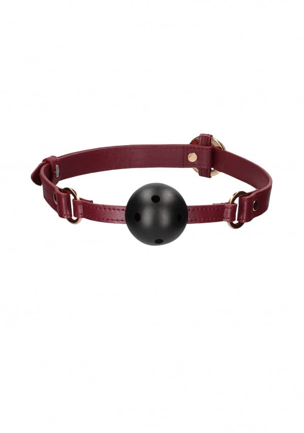 BREATHABLE BALL GAG - BURGUNDY