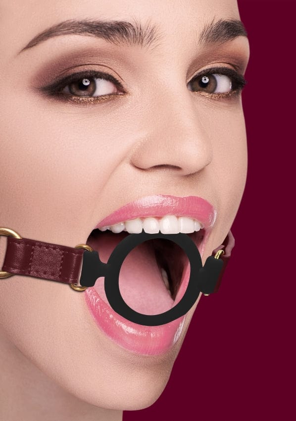 SILICONE RING GAG - BURGUNDY
