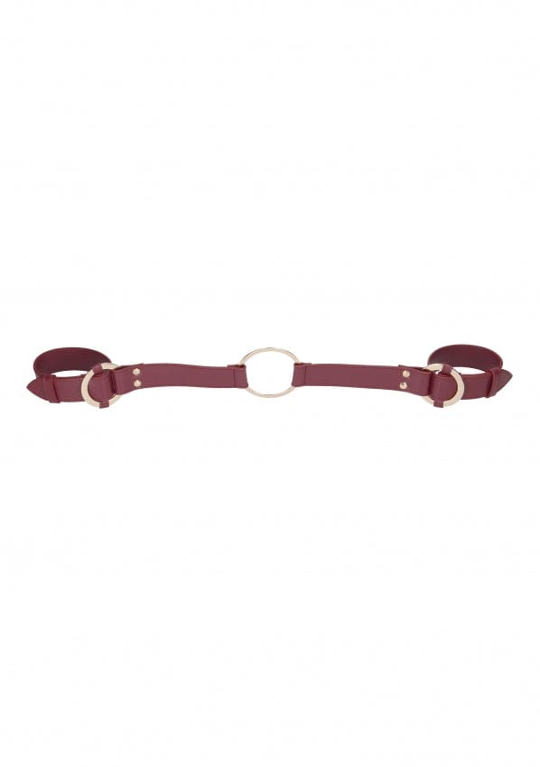 HANDCUFF W/ CONNECTOR - BURGUNDY