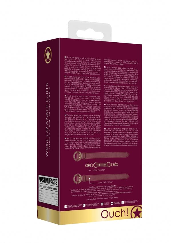 UNIVERSAL CUFFS - BURGUNDY