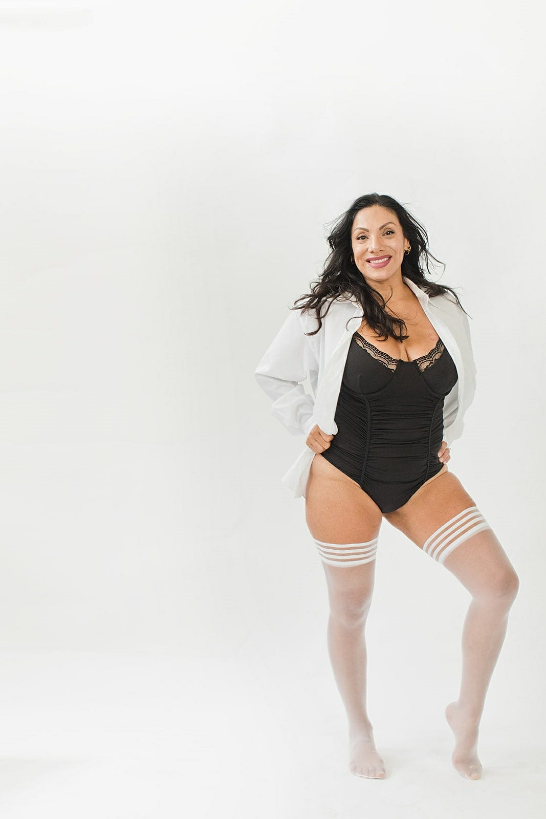 ASHLEY - WHITE SHEER - D