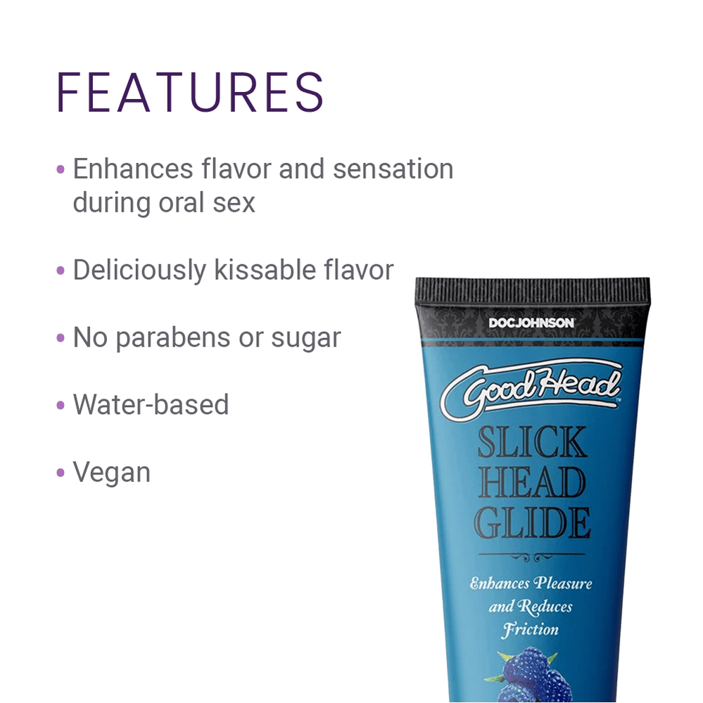 SLICK HEAD GLIDE 4OZ - BLUE RASPBERRY