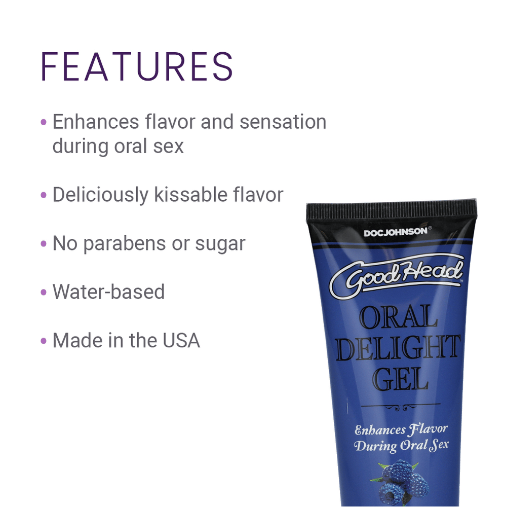 ORAL DELIGHT GEL 4OZ - BLUE RASPBERRY