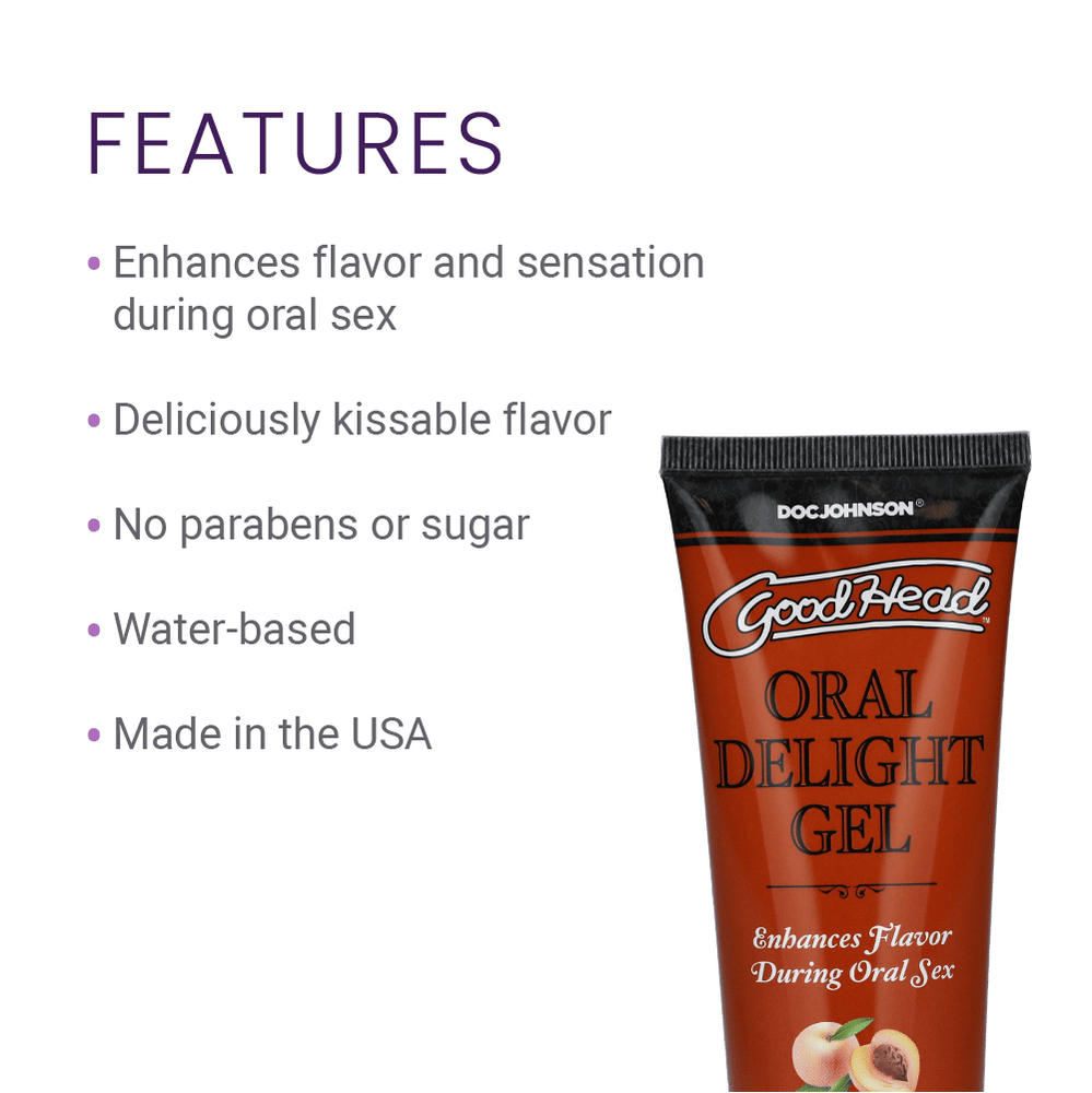 ORAL DELIGHT GEL 4OZ - PEACH