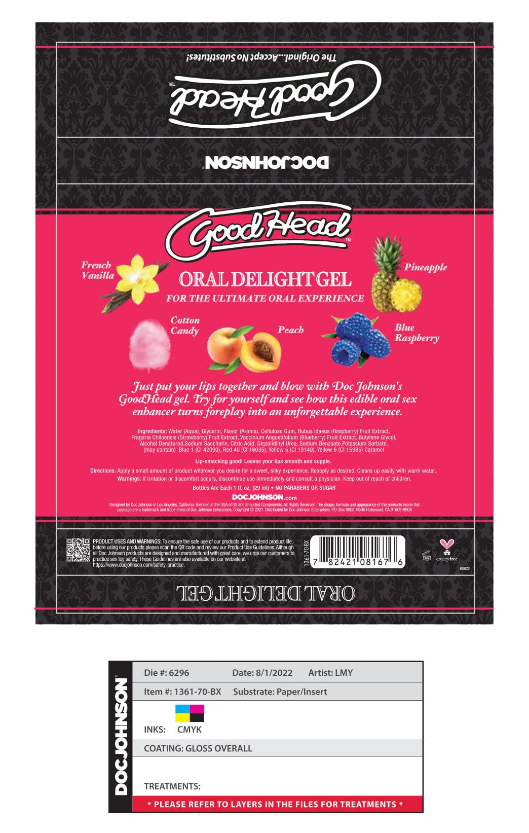 ORAL DELIGHT GEL 1OZ 5PK - ASST