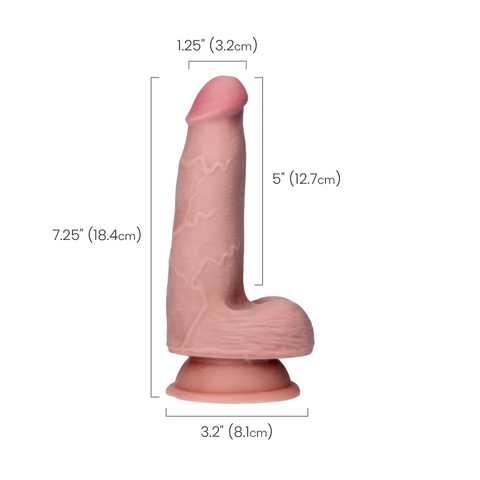 TRIPLE DENSITY COCK W/ BALLS 5" - LIGHT