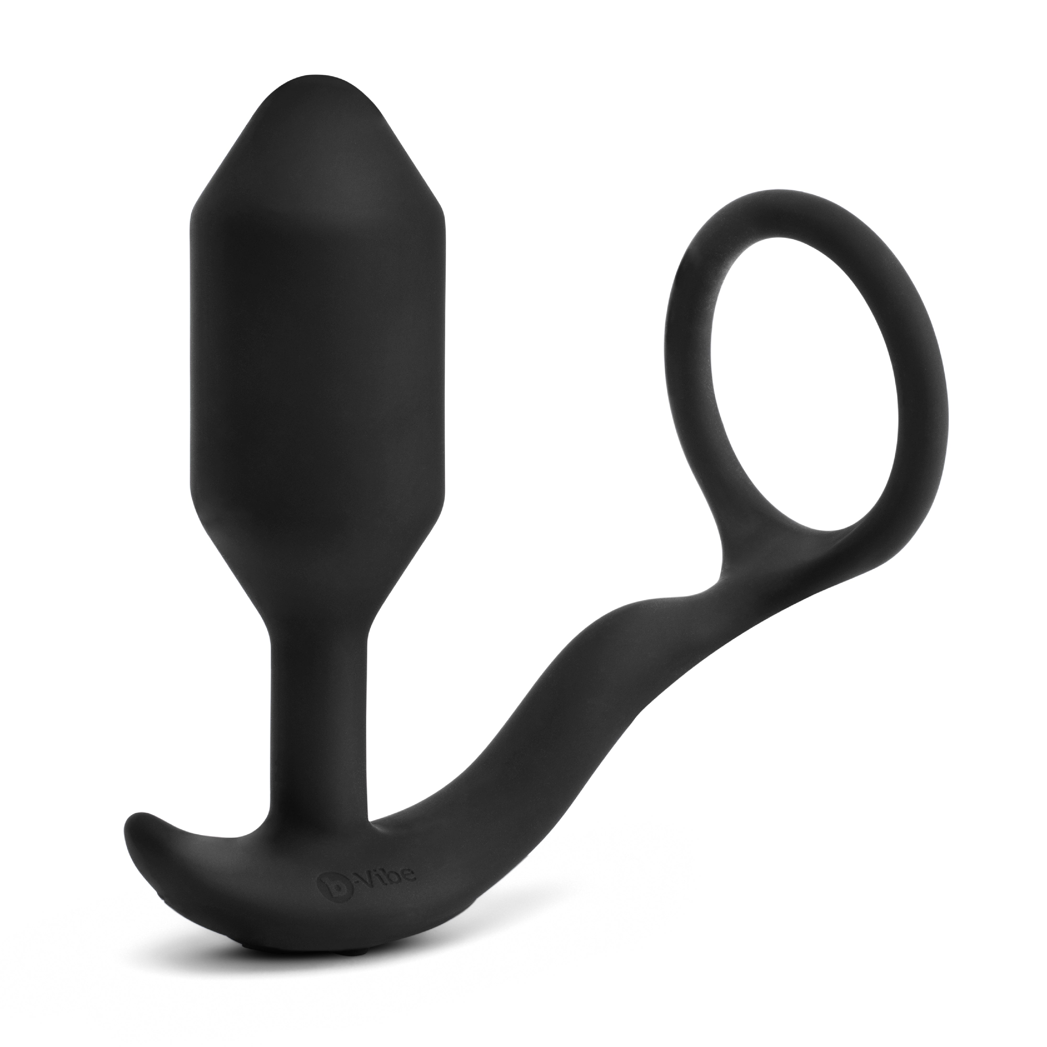 B-Vibe Vibrating Snug & Tug M Black