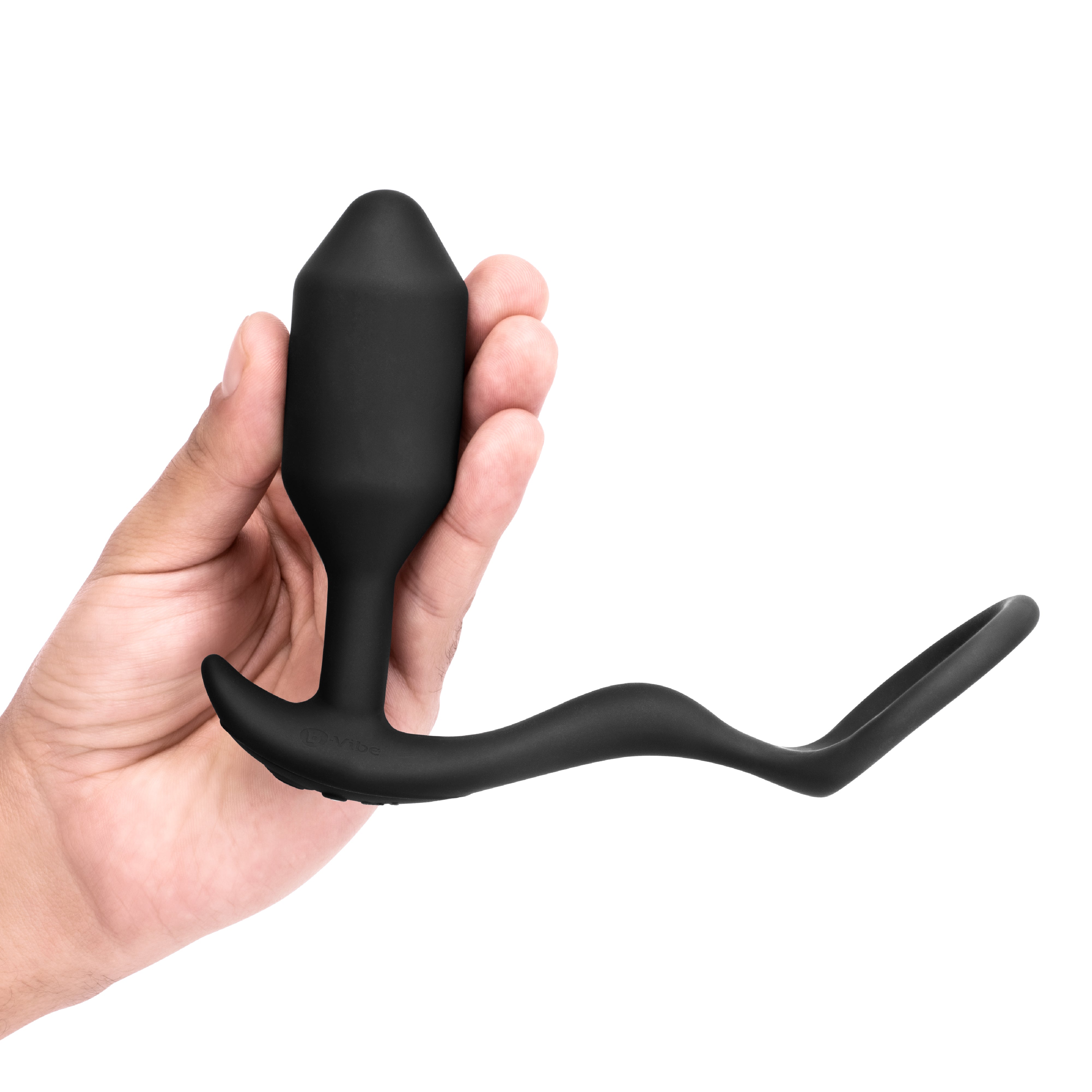 B-Vibe Vibrating Snug & Tug M Black
