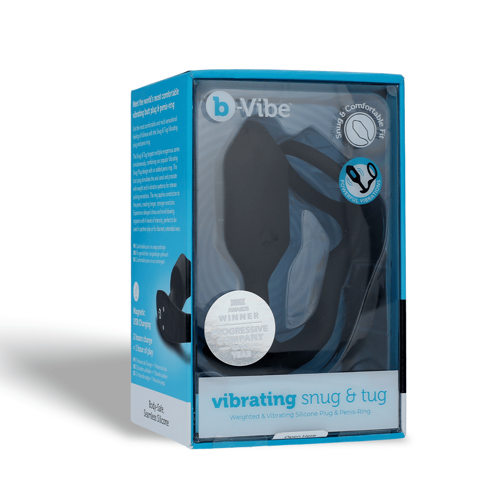 VIBRATING SNUG & TUG MEDIUM - BLACK