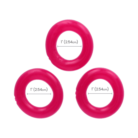 Oxballs Willy Rings 3Pk - Hot Pink