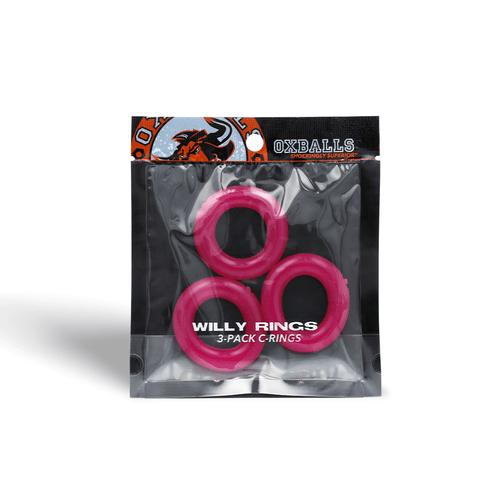 Oxballs Willy Rings 3Pk - Hot Pink