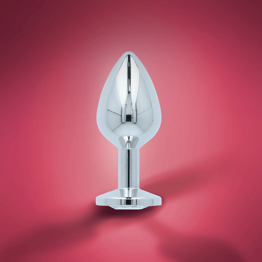CLEAR GEM ANAL PLUG - SMALL